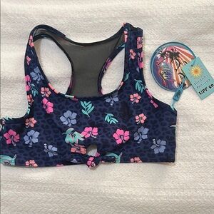 🐬 🌺 Heat girl's UPF 50+ floral Swim Top 🐬 🌺